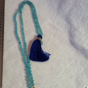 Blue necklace